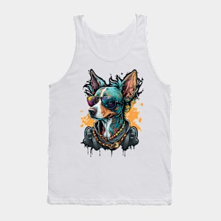 Cool Grafffiti Dog Tank Top